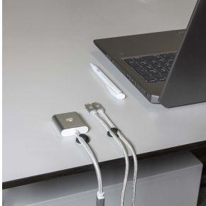 Kabelmanagement | Kabelclip | Vergrendeld | 6 Stuks | Maximale kabeldikte: 5 mm | TPE | Zwart