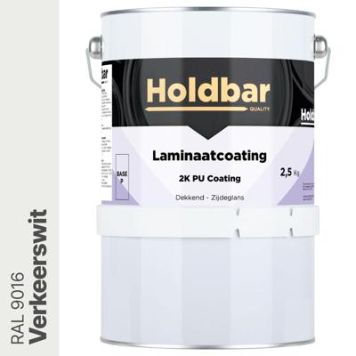 Holdbar Laminaatcoating Verkeerswit (RAL 9016) 2,5 Kg