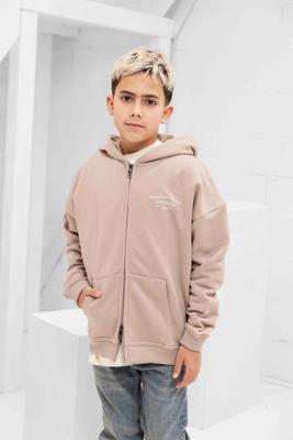 Croyez Fraternité Zip Hoodie Kids Beige - Maat 152 - Kleur: Beige | Soccerfanshop Croyez Fraternité Zip Hoodie Kids Beige - Maat 152 - Kleur: Beige | Soccerfanshop