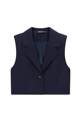 Like Flo winter gilet meisjes - navy blauw - Demi