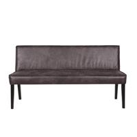 BePureHome Rodeo eetbank gestoffeerd zwart - thumbnail