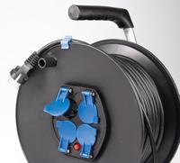 AS Schwabe 10211 Kabelhaspel 25.00 m Zwart Randaarde stekker - thumbnail