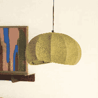 By-Boo Hanglamp 'Vinta' Katoen, kleur Groen - thumbnail