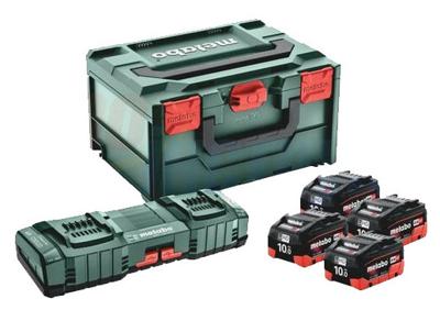 Metabo Basisset | LiHD | 18 V | 4 x 10 Ah + ASC 145 DUO + metaBOX 215 - 685143000