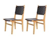 Teak tuinstoel Bantam (set van 2 stoelen) Tuindeco - Tuindeco - thumbnail