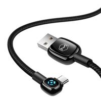 Mcdodo CA-5932 specht serie 90 graden auto los micro USB naar USB-kabel lengte: 1 5 m (zwart) - thumbnail