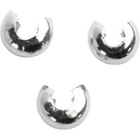 Creativ Company Metalen hoes, d 5 mm, verzilverd, 50 stuk/ 1 doos - thumbnail