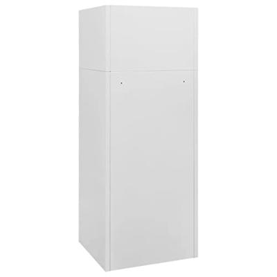 VidaXL Zadelkast 53x53x140 cm staal lichtgrijs VidaXL Zadelkast 53x53x140 cm staal lichtgrijs