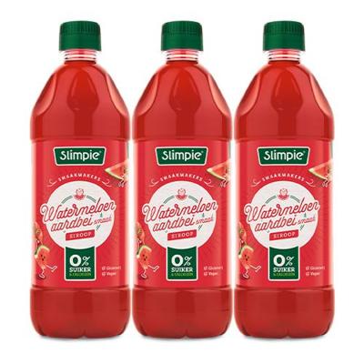 Slimpie - Watermeloen Aardbei Siroop - 3x 650ml