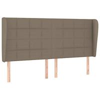 Boxspring met matras stof taupe 200x200 cm - thumbnail