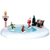 Kerstfiguur Schaatsbaan North pole ice follies b/o (4.5v) Lemax - Lemax - thumbnail