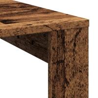 Salontafel 100x100x35 cm bewerkt hout oude houtkleurig - thumbnail