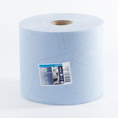 Tork Wiping Plus poetspapier (750 vel) - 2 laags - blauw - 130052