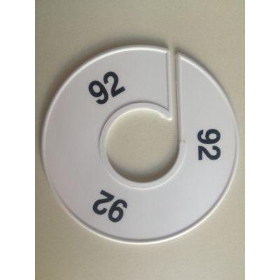 Maatring 11 cm wit/zwart 92