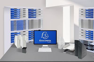 Classificatiesysteem Exacompta Modulotop 5 vakken Verticaal A4 A4+ 30 x 28,8 x 25,5 cm