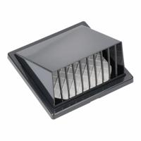 Ventilatierooster EDM 87756 Antraciet 12,5 x 17 x 17 cm - thumbnail