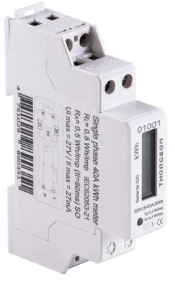 Enzo Thorgeon kwh meter 1-fase digitaal 40a + puls - 4518250 Enzo Thorgeon kwh meter 1-fase digitaal 40a + puls - 4518250