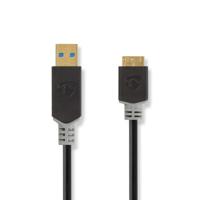 Kabel USB 3.0 | A male - Micro-B male | 2,0 m | Antraciet - thumbnail