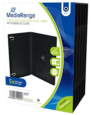 MediaRange BOX30 CD-doosje Dvd-hoes 1 schijven Zwart