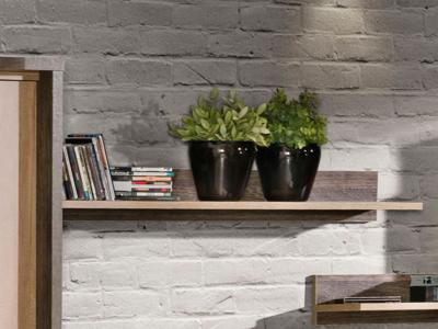 Wandplank ROMERIO 120 cm eik canyon/arusha