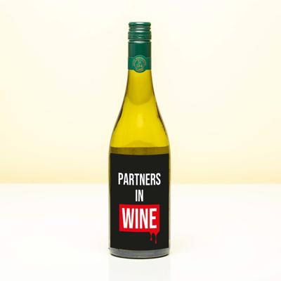 Wijnfles Partners in wine - Wit (Sauvignon Blanc)