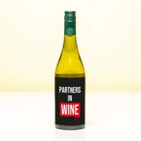 Wijnfles Partners in wine - Wit (Sauvignon Blanc) - thumbnail
