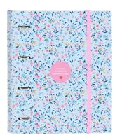 Ringmap Vicky Martín Berrocal Paraíso Blauw Roze 27 x 32 x 3.5 cm - thumbnail