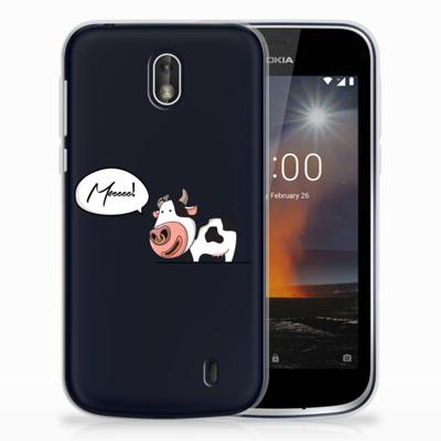 Nokia 1 Telefoonhoesje met Naam Cow Nokia 1 Telefoonhoesje met Naam Cow