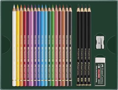 Faber Castell Tekenset Polychromos en Pitt Grafiet Mat