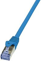 LogiLink CQ3066S RJ45 Netwerkkabel, patchkabel CAT 6A S/FTP 3.00 m Blauw Vlambestendig, Snagless 1 stuk(s) - thumbnail