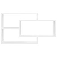 Wandschappen 104x20x60 cm spaanplaat wit - thumbnail