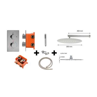 Regendoucheset Best Design Ore Rond Thermostatische Inbouwset RVS-304