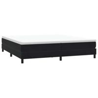 Boxspring zonder matras fluweel zwart 200x220 cm - thumbnail