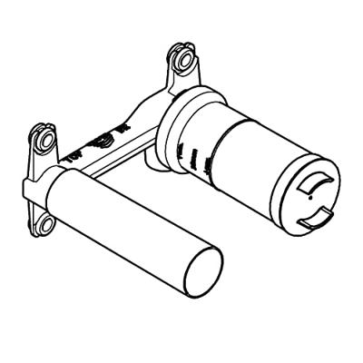 Grohe Eurostyle inbouwdeel voor 2-gats wastafelkraan