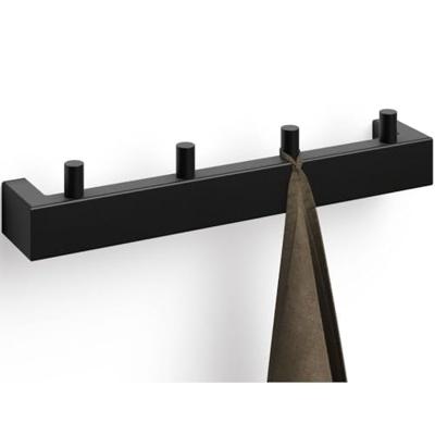 Zack Linea kapstok/handdoekhaken zwart RVS 40579