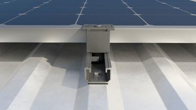 Fischer 567186 SolarMetal Blechdach EPDM 110 AL Dakrails