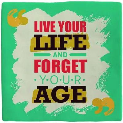 Plenty Gifts tegeltje keramiek live your life 10x10cm groen