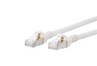 Metz Connect 1308451088-E RJ45 Netwerkkabel, patchkabel CAT 6A S/FTP 1.00 m Wit Snagless 1 stuk(s) - thumbnail