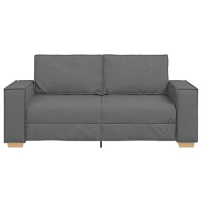2-zitsbank Donkergrijs 180x78x84 cm Stof