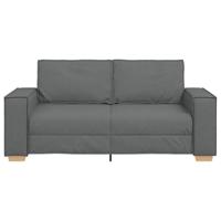 2-zitsbank Donkergrijs 180x78x84 cm Stof - thumbnail