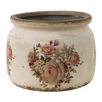 Clayre & Eef Roze Decoratie bloempot Ø 15*13 cm 6CE1419M - thumbnail