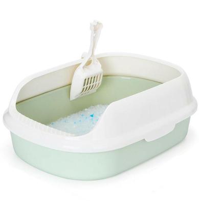 Nobleza Kattenbak met schepje - Open - Maat L - 55x39x19 cm - Groen