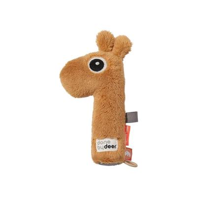 Done by Deer pieper rammelaar Raffi Mustard knuffel 16 cm Done by Deer pieper rammelaar Raffi Mustard knuffel 16 cm