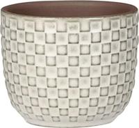 Daan pot rond wit H6,5 x D7,5 cm Mica Decorations - Mica decorations - thumbnail