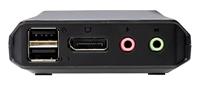 ATEN 2-Port USB-C-DisplayPort-Kabel KVM Switch KVM-console 4096 x 2160 Pixel - thumbnail