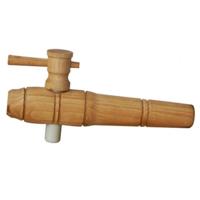 Houten kraan voor regenton Ø 3,5 - 5 cm - thumbnail