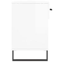 Schoenenbank 102x35x55 cm bewerkt hout hoogglans wit - thumbnail