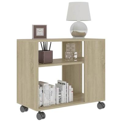 VidaXL Bijzettafel 70x35x60,5 cm bewerkt hout sonoma eikenkleurig VidaXL Bijzettafel 70x35x60,5 cm bewerkt hout sonoma eikenkleurig