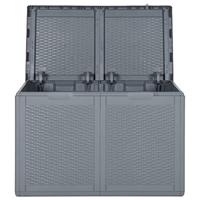 Tuinbox 180 L PP rattan grijs - thumbnail