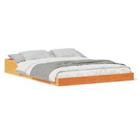 Bedframe Wasbruin 135 x 190 cm Grenenhout - thumbnail